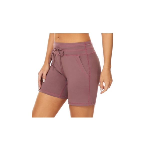 MOUEEY Women's Workout Hiking Shorts Running Athletic Gym Shorts with Pockets - Picture 3 of 9